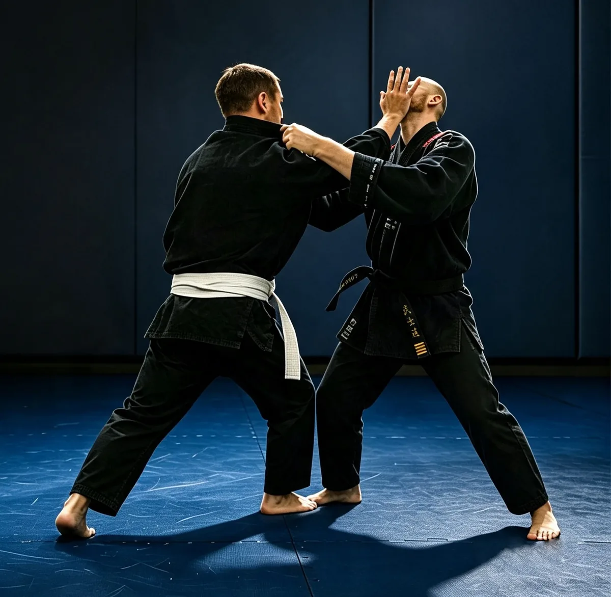 Ju-Jitsu action shot — practical self-defence training in Hull